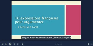 expressions françaises pour argumenter : découvrez-les en vidéo !