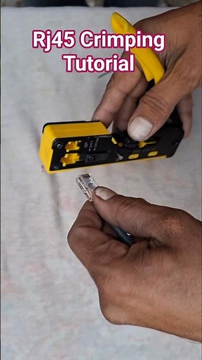 Rj45 Crimping Tutorial | how to crimp rj45 cable color code #shorts