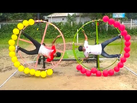 Who will win the most prizes in a funny game of balloon bursting with a toy ship? |SS food challenge