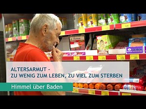 Poverty in old age - Too little to live on, too much to die from