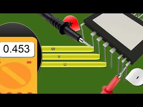 ¿Cómo probar el modulo IPM diagnóstico en placa electrónica de aire acondicionado con multimetro?