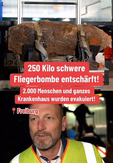 Bombenfund: Freiburger Innenstadt evakuiert