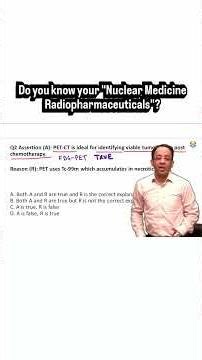 Do you know your "Nuclear Medicine Radiopharmaceuticals"? #neet #neet2026 #neet2025 #neetexam