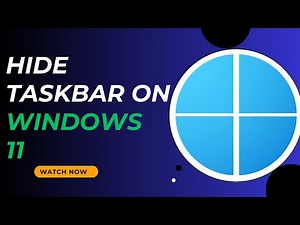 Quick Tutorial: Make Taskbar Disappear in Windows 11 - Here's How You Can Do It - 2025