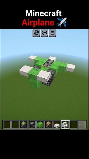Airplane ✈️ in Minecraft | Easy Tutorial #Shorts #minecraft #gaming