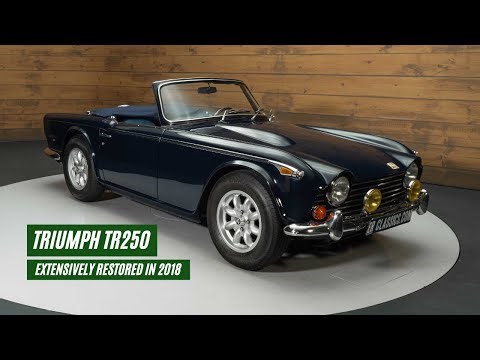 Triumph TR250 | Extensively restored | Overdrive | Triple Blue | 1968 -VIDEO- www.ERclassics.com