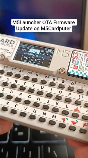 M5Launcher OTA Firmware Update on M5Cardputer - So Easy! 🤫 #m5stack #esp32 #hackinfo #arduino