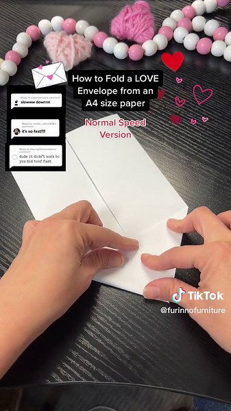 DIY Love Envelope Ideas from A4 Paper - Normal Speed Version