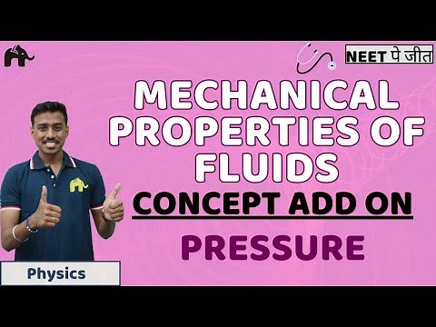 Mechanical properties of Fluids Class 11 NEET | Pressure, Pascal’s Law, Hydraulic Brakes | Physics