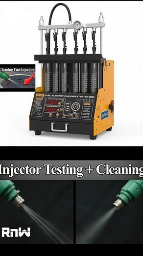 how to clean & check fuel injectors & check flow test #fuelinjectorcleaning