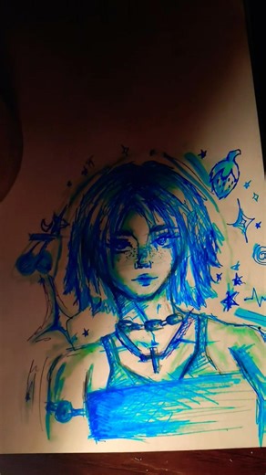 Drawing with only ONE color | #kpop #art#trending#drawing#artwork#viral#artsy#trend#artist#challenge