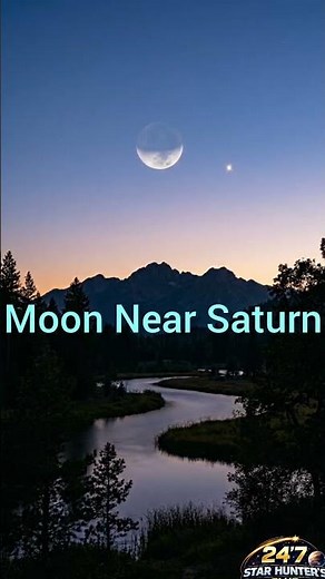 Moon & Saturn Close Approach | 14 May 2026 #skyevents #Moon #Saturn