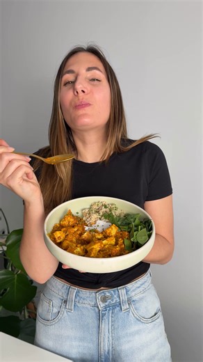 91K views · 560 reactions | I’m excited to share this Easy Vegan Butter Chicken with Tofu! This quick, fuss-free version is rich and creamy, packed with bold flavors, and comes together in about 20 minutes! You can find the recipe is in the comments  | Plantbaes | Facebook