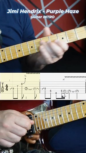 #Tutorial Jimi Hendrix - Purple Haze guitar Intro #guitartutorial #guitarcover #electricguitar #learnmontiktok #guitarlesson #guitartok #fyp #skullstrings #JimiHendrix #PurpleHaze #guitarsolo | Tony GALDI