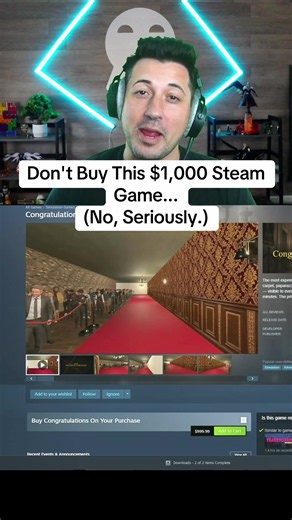 Don't Buy This $1,000 Steam Game... #gaming #gamingontiktok | games