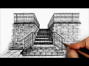 Learn How to Draw STAIRS | One Point Perspective