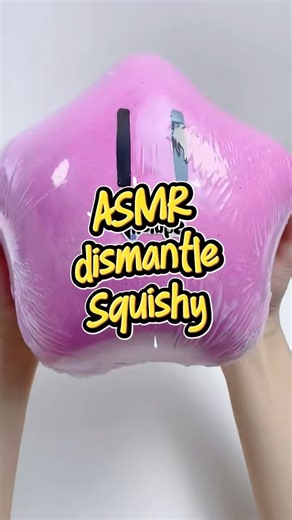 ASMR dismantle squishy star pink and yellow love💛