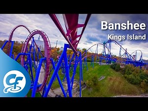 Banshee front seat on-ride 4K POV Kings Island