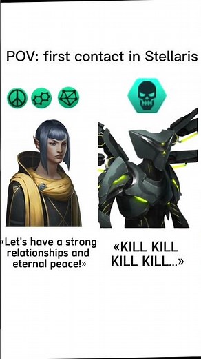 First contact in Stellaris