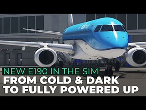 Flight Simulator: Full Cockpit Power-Up in the Embraer E190