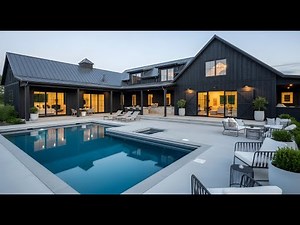 CONTEMPORARY BLACK BARNDOMINIUM WITH A LUXURY SWIMMING POOL | MODERN LIVING AT ITS FINEST