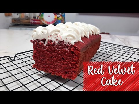 Red Velvet Loaf Cake - The SOFTEST RED VELVET CAKE RECIPE 💖