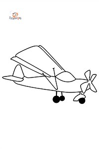 Small Plane coloring page ♥ Online, and Print for Free!
