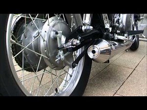 SR400 スリップオンマフラー バッフル装着