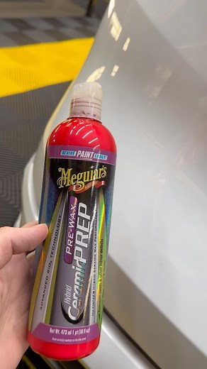 Remove paint staining with ease using our Hybrid Ceramic Pre-wax Prep, not only will this clean up the stain but it will also boost gloss and leave behind a layer of protection,this product is I’d eal for paint stains caused by exhaust fumes and waterspot removal! #meguiars #meguiarsuk #meguiarsprewaxprep #detailing #stainremoval #waterspotremover #waterspots #carcare | Meguiar's