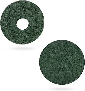 Commercial 437.056 Cleaning Orbiter Pad for Oreck 550MC Orbiter Floor Machine and Floor Scrubber Machine, 12" Diameter Floor Scrubber Pads (2 Pcs Green Floor Scrubber Pads)