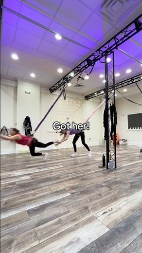 Bungee Workout Fail! Caught a Blooper 😂 #bungeeworkout