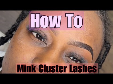 How to: Apply Mink Individual Cluster Lashes on clients