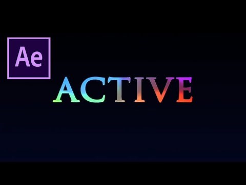 Simple 4-Color Gradient Text Effect in After Effects - No plugins