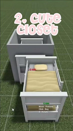 3 Adorable Bloxburg Building Hacks #roblox #bloxburg #shorts