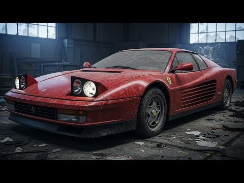 I Found a Forgotten Ferrari Testarossa 1986 Rotting Away Full ASMR Restoration |Brand Restorations|