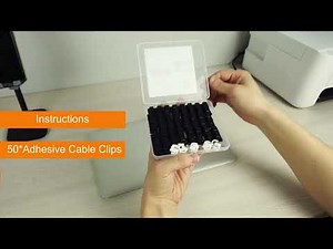 Adhesive Cable Clips Wire Clips for Cable Management, Cord Clips Wire Holders for Wall_TidyHelper