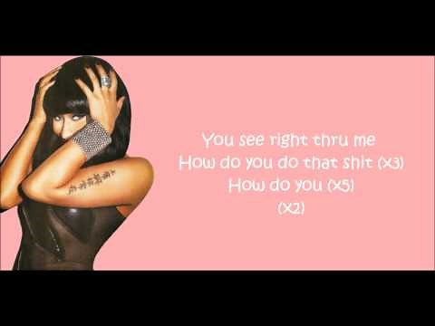 Nicki Minaj - Right Thru Me Lyrics Video