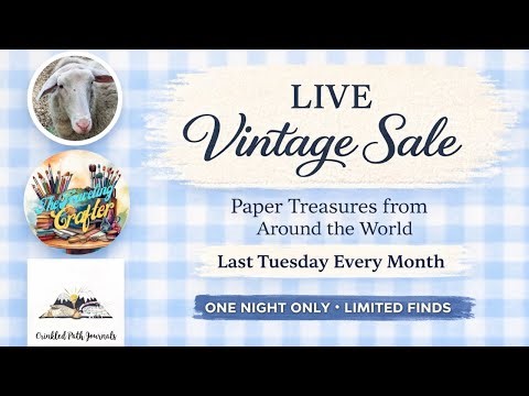 LIVE Craft Supply Sale 🧵 Vintage, Antique & Rare Finds w/@thepreppycraftygirl