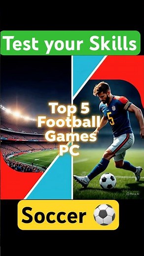Top 5 Football Games That Feel Like Real Life ⚽🔥 (PC Edition)#football #soccer #gaming #shorts