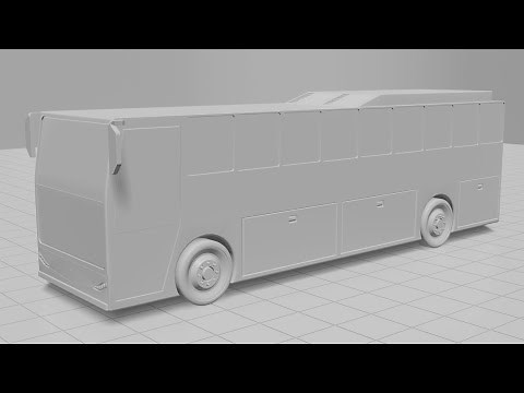 Blender Bus 3D Model
