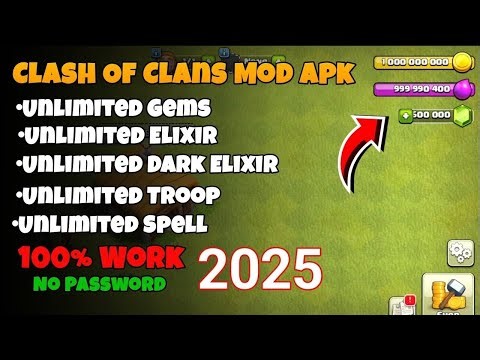 DOWNLOAD COC MOD APK TERBARU 2025!! UNLIMITED MONEY + UNLIMITED GEMS V17.477.9