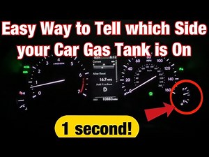 Easy Trick to Tell Which Side Your Cars Gas Tank is on. (One Second)