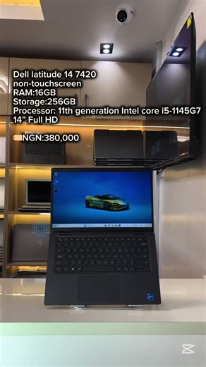 Dell Latitude 7420 (non-touchscreen)💻 Avialable for pickup and delivery Specifications: RAM: 16GB Storage: 256GB SSD Processor: 11th Gen Intel core i5-1145G7 (Hexa-Core with 2.60GHz up to 4.0GHz turbo Boost Technology) Display:14” full HD (1920 x 1080) WLED backlight, Anti-glare, Wide Viewing Angle GPU: Intel Iris Xe graphic Port: 2 X USB type-c 1 X HDMI 1 X Headphone/microphone combo jack 1 X SD Card Additional feature: WI-FI Bluetooth HD webcam Backlit keys Fingerprint sensor Operating system