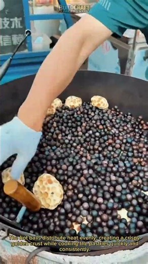 Traditional Iron Ball Baking #StreetFood #Cooking #FoodShorts