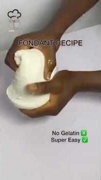 Fondant recipe | Super easy. #fondant #fondantrecipe #youtubeshorts #shorts