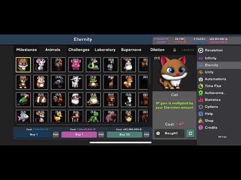 Getting 3 unities in revolution idle