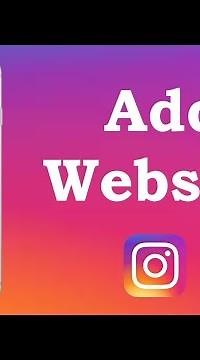 How To Add Website Instagram