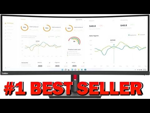 Lenovo ThinkVision T34w 30 34" Class UW QHD Curved Screen LED Monitor 21:9 - B0C544GH5F