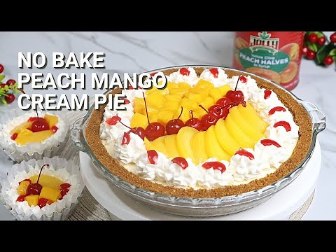 No-Bake Peach Mango Cream Pie Recipe