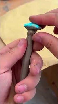 Natural Turquoise Stone Extraction from Raw to Gem